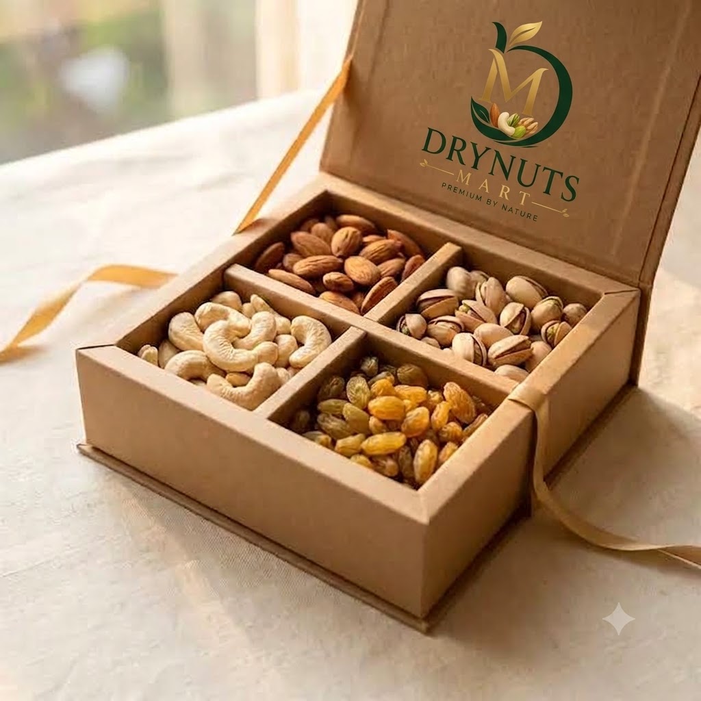 Classic Dry Fruit Gift Box (4-in-1)