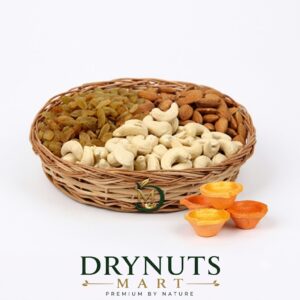 Dry Fruits Basket & Diyas - Diwali Gifts