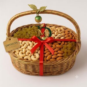 Mixed Dry Fruits Gift Basket 1 Kg with Cashew Almond Pistachio & Raisins